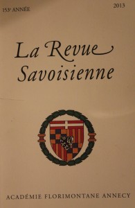 Revue Savoisienne, 2013